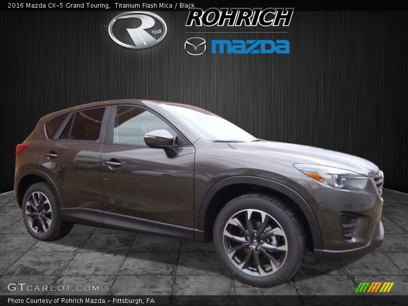 Titanium Flash Mica / Black 2016 Mazda CX-5 Grand Touring