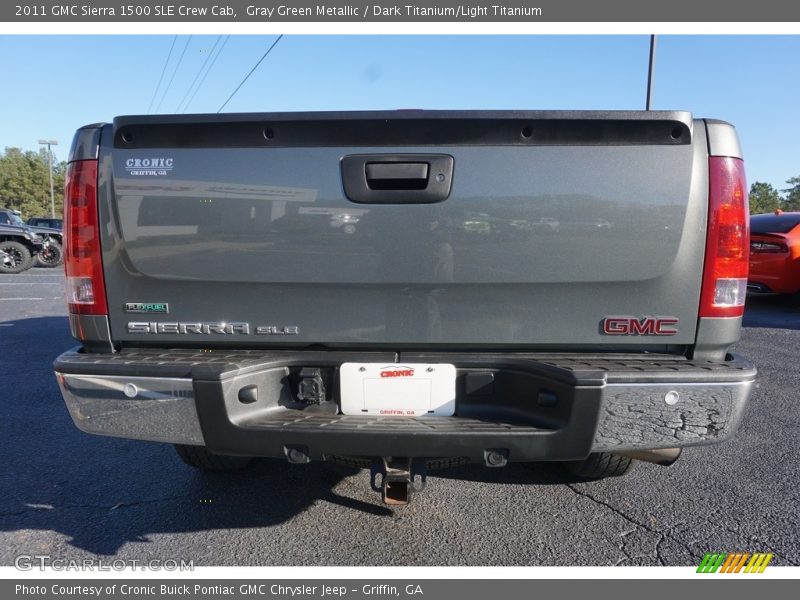 Gray Green Metallic / Dark Titanium/Light Titanium 2011 GMC Sierra 1500 SLE Crew Cab