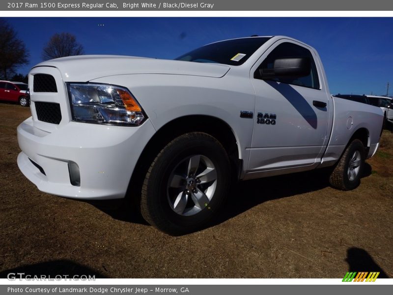 Bright White / Black/Diesel Gray 2017 Ram 1500 Express Regular Cab