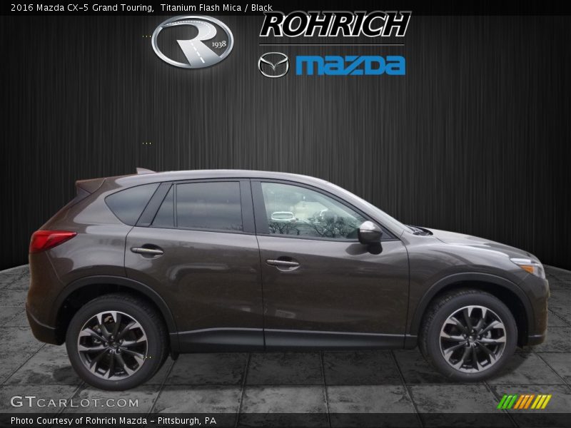 Titanium Flash Mica / Black 2016 Mazda CX-5 Grand Touring