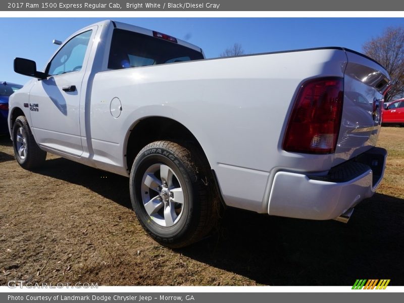 Bright White / Black/Diesel Gray 2017 Ram 1500 Express Regular Cab