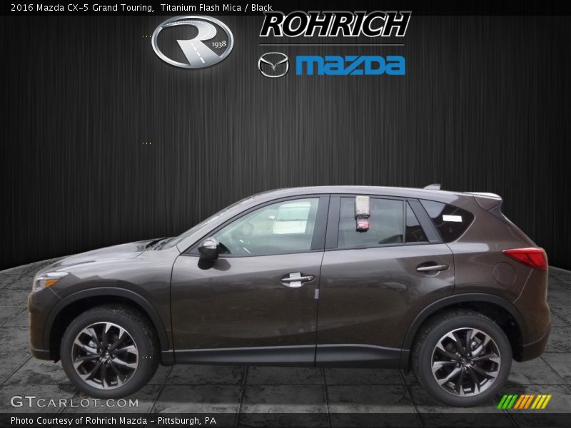 Titanium Flash Mica / Black 2016 Mazda CX-5 Grand Touring