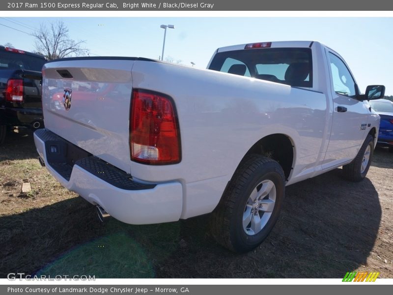 Bright White / Black/Diesel Gray 2017 Ram 1500 Express Regular Cab