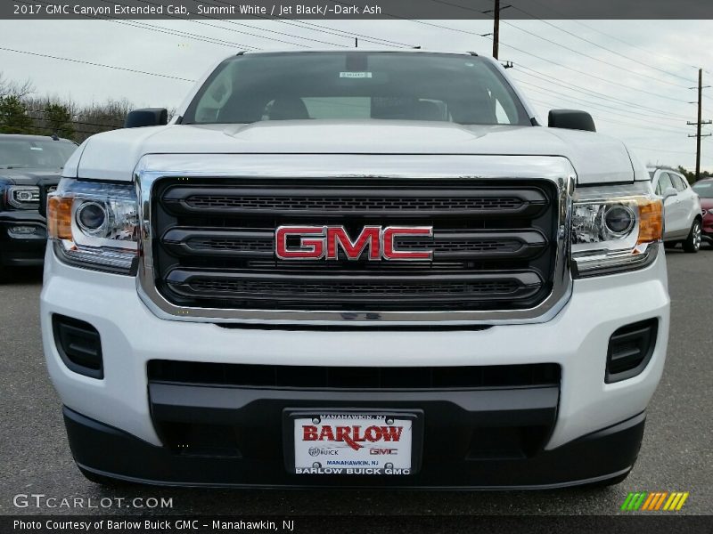 Summit White / Jet Black/­Dark Ash 2017 GMC Canyon Extended Cab