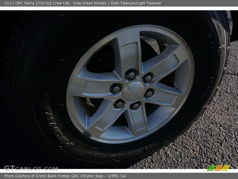 Gray Green Metallic / Dark Titanium/Light Titanium 2011 GMC Sierra 1500 SLE Crew Cab