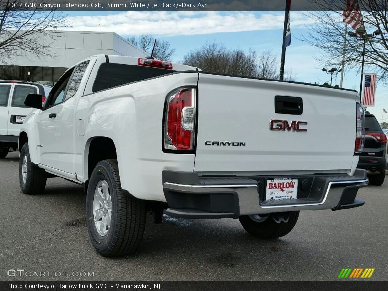 Summit White / Jet Black/­Dark Ash 2017 GMC Canyon Extended Cab