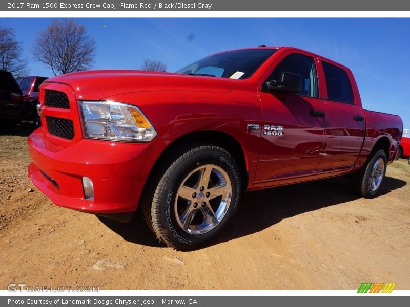 Flame Red / Black/Diesel Gray 2017 Ram 1500 Express Crew Cab