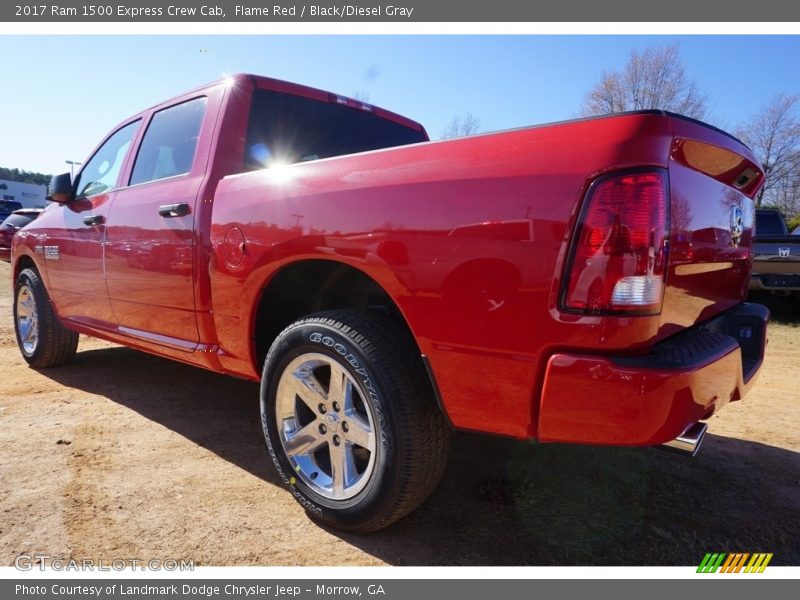 Flame Red / Black/Diesel Gray 2017 Ram 1500 Express Crew Cab