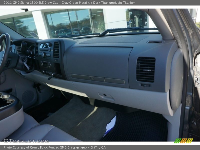 Gray Green Metallic / Dark Titanium/Light Titanium 2011 GMC Sierra 1500 SLE Crew Cab
