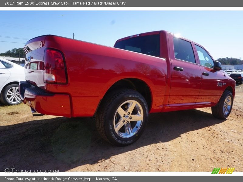 Flame Red / Black/Diesel Gray 2017 Ram 1500 Express Crew Cab