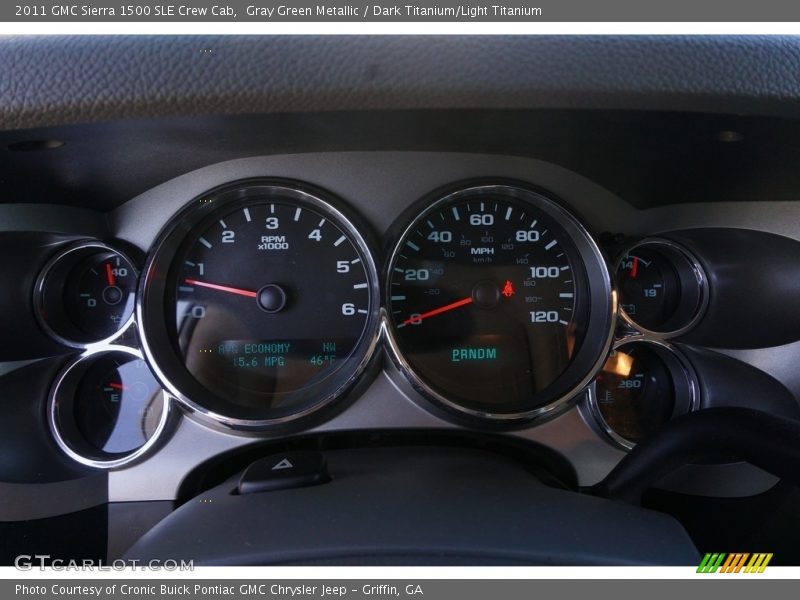 Gray Green Metallic / Dark Titanium/Light Titanium 2011 GMC Sierra 1500 SLE Crew Cab