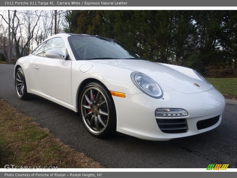 Front 3/4 View of 2012 911 Targa 4S