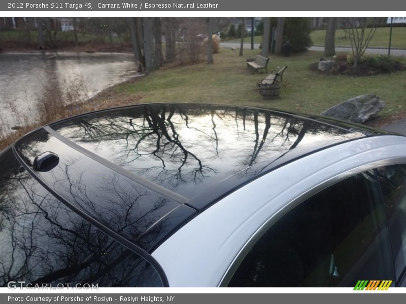 Carrara White / Espresso Natural Leather 2012 Porsche 911 Targa 4S
