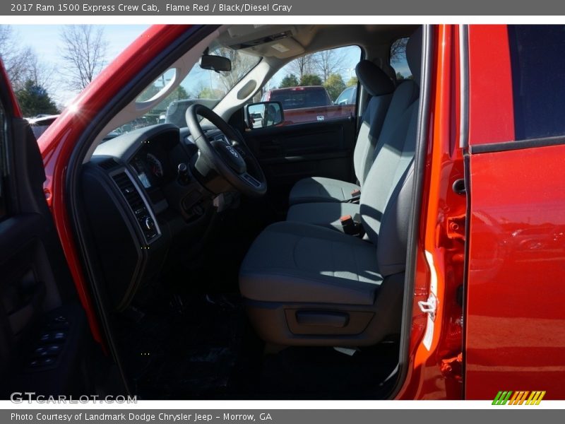 Flame Red / Black/Diesel Gray 2017 Ram 1500 Express Crew Cab