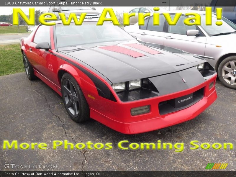 Bright Red / Black 1988 Chevrolet Camaro Sport Coupe