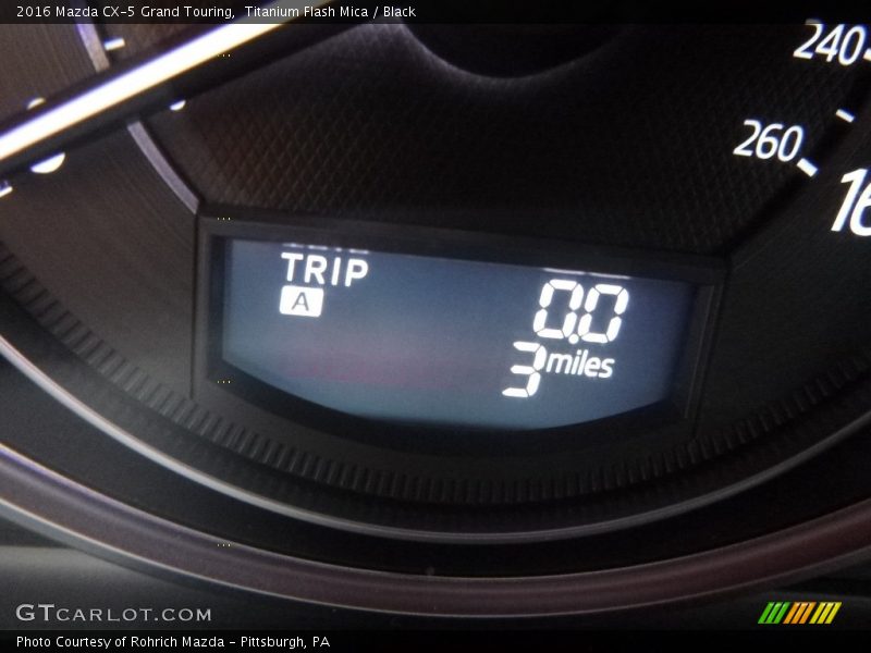 Titanium Flash Mica / Black 2016 Mazda CX-5 Grand Touring