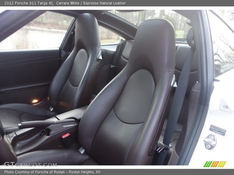Carrara White / Espresso Natural Leather 2012 Porsche 911 Targa 4S