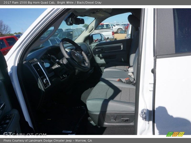 Bright White / Black/Diesel Gray 2017 Ram 1500 Big Horn Quad Cab