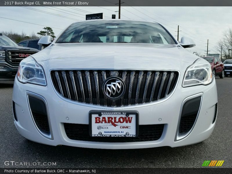 White Frost Tricoat / Ebony 2017 Buick Regal GS
