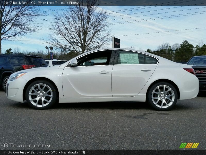 White Frost Tricoat / Ebony 2017 Buick Regal GS