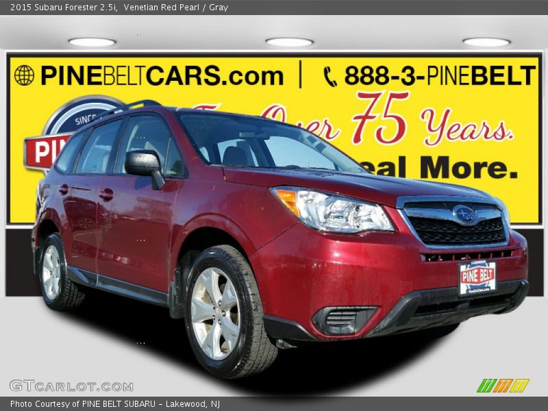 Venetian Red Pearl / Gray 2015 Subaru Forester 2.5i