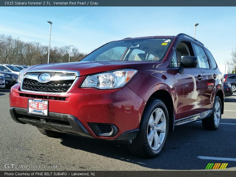 Venetian Red Pearl / Gray 2015 Subaru Forester 2.5i