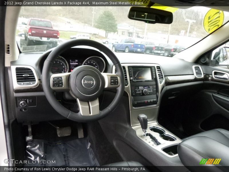 Maximum Steel Metallic / Black 2012 Jeep Grand Cherokee Laredo X Package 4x4