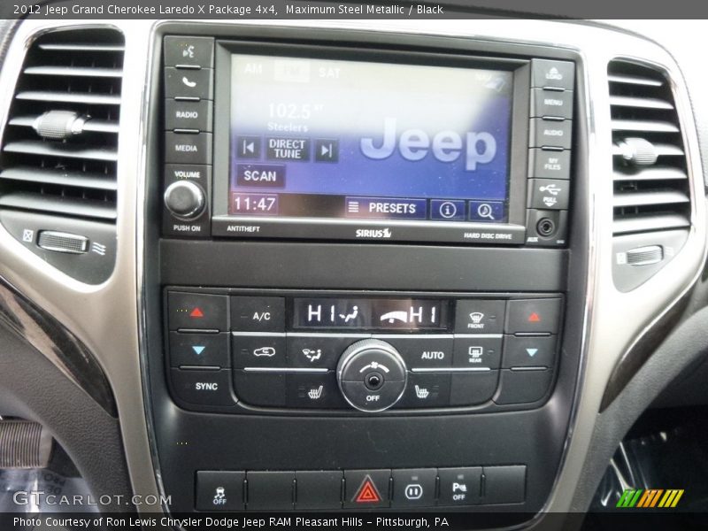 Maximum Steel Metallic / Black 2012 Jeep Grand Cherokee Laredo X Package 4x4