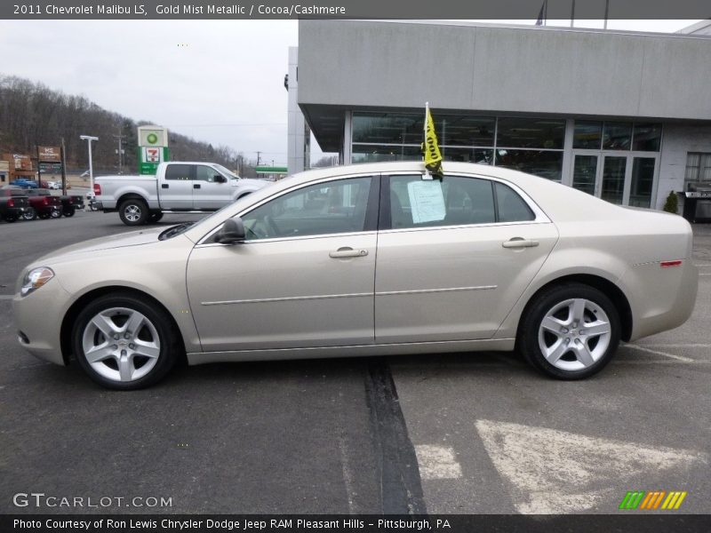 Gold Mist Metallic / Cocoa/Cashmere 2011 Chevrolet Malibu LS