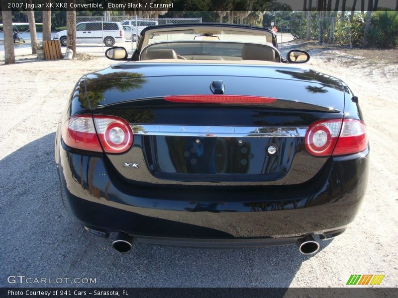 Ebony Black / Caramel 2007 Jaguar XK XK8 Convertible
