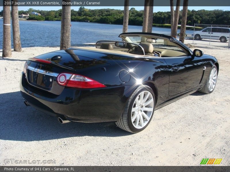 Ebony Black / Caramel 2007 Jaguar XK XK8 Convertible