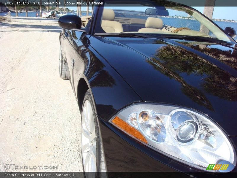 Ebony Black / Caramel 2007 Jaguar XK XK8 Convertible