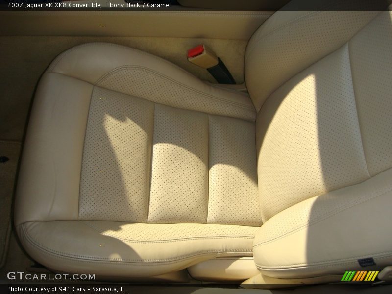 Ebony Black / Caramel 2007 Jaguar XK XK8 Convertible