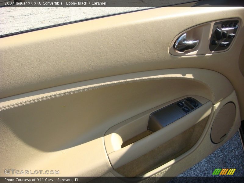 Ebony Black / Caramel 2007 Jaguar XK XK8 Convertible