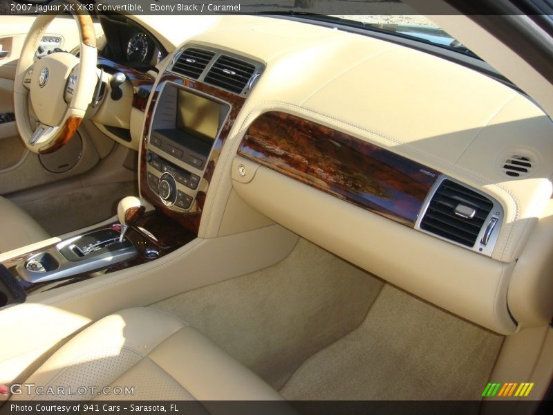 Ebony Black / Caramel 2007 Jaguar XK XK8 Convertible