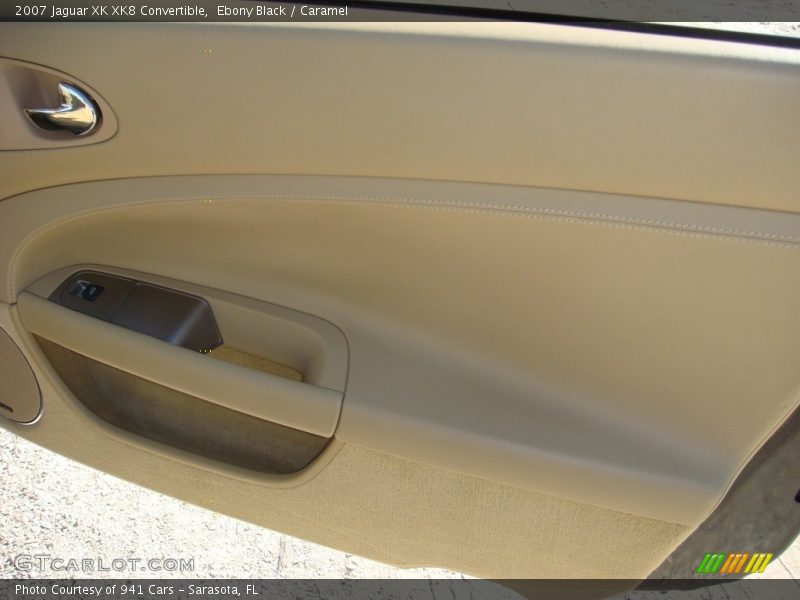 Ebony Black / Caramel 2007 Jaguar XK XK8 Convertible