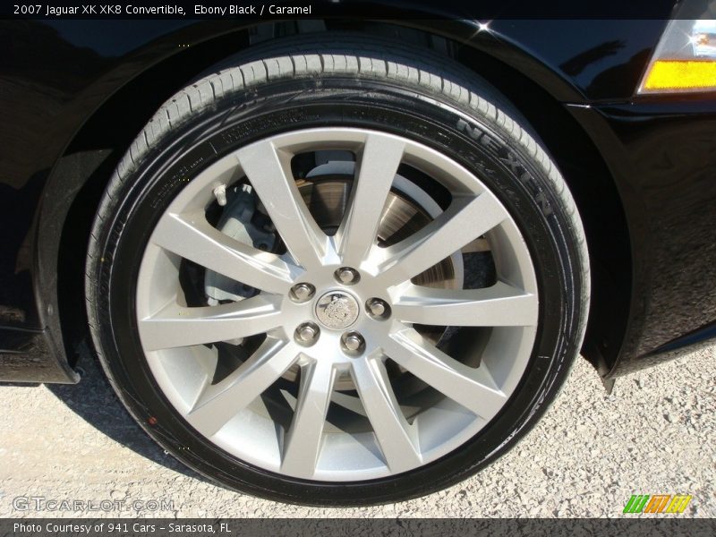 Ebony Black / Caramel 2007 Jaguar XK XK8 Convertible