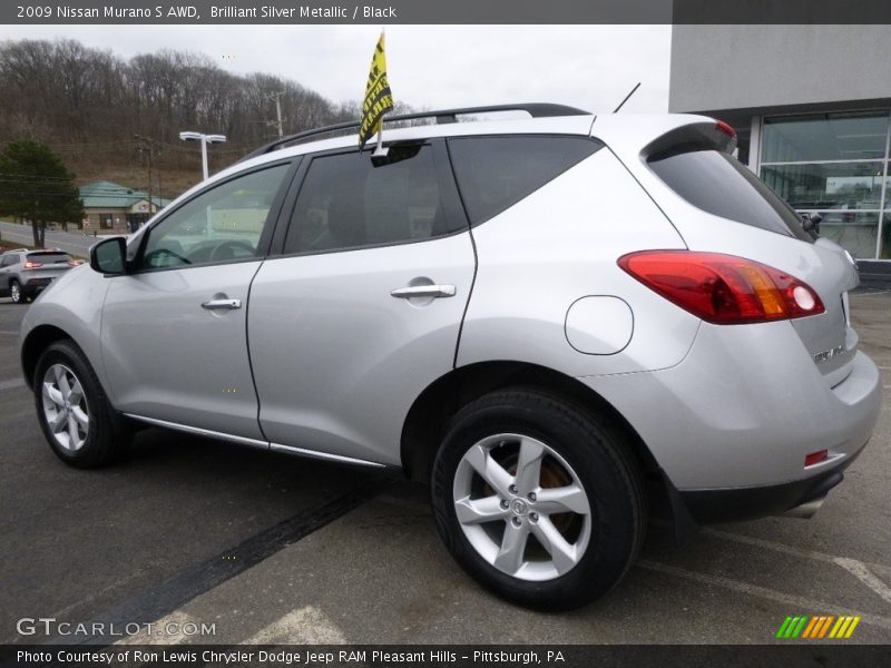 Brilliant Silver Metallic / Black 2009 Nissan Murano S AWD
