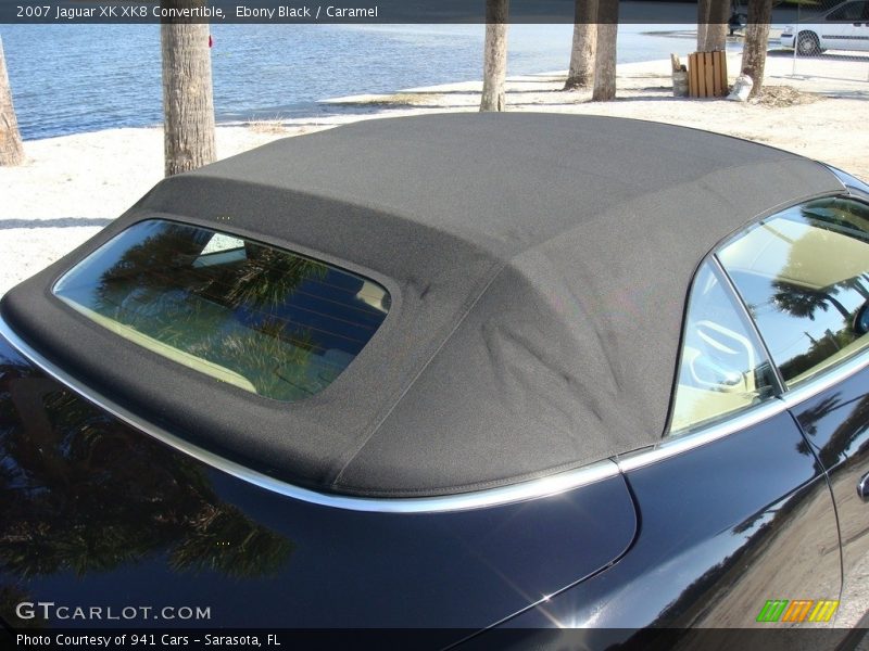 Ebony Black / Caramel 2007 Jaguar XK XK8 Convertible