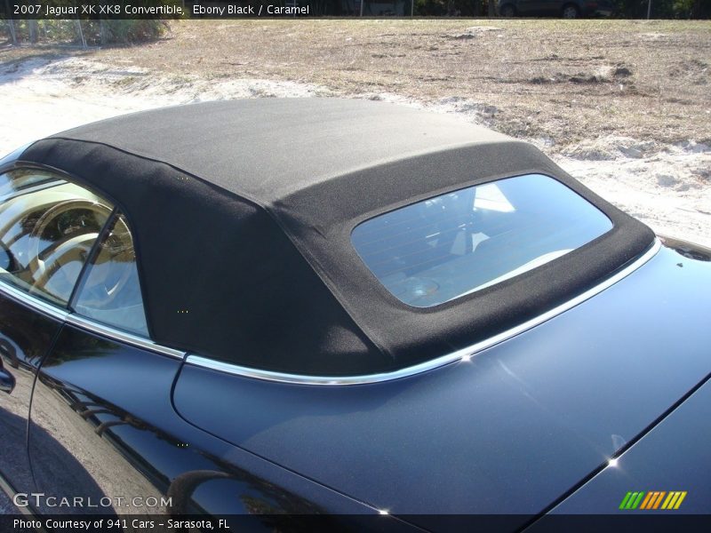 Ebony Black / Caramel 2007 Jaguar XK XK8 Convertible