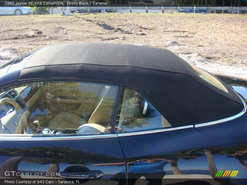 Ebony Black / Caramel 2007 Jaguar XK XK8 Convertible