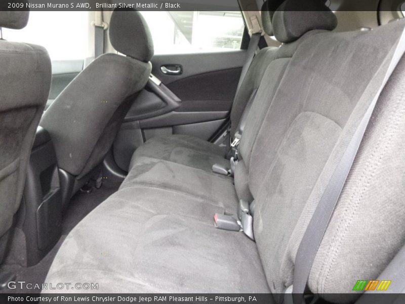 Brilliant Silver Metallic / Black 2009 Nissan Murano S AWD