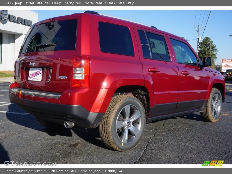 Deep Cherry Red Crystal Pearl / Dark Slate Gray 2017 Jeep Patriot Latitude