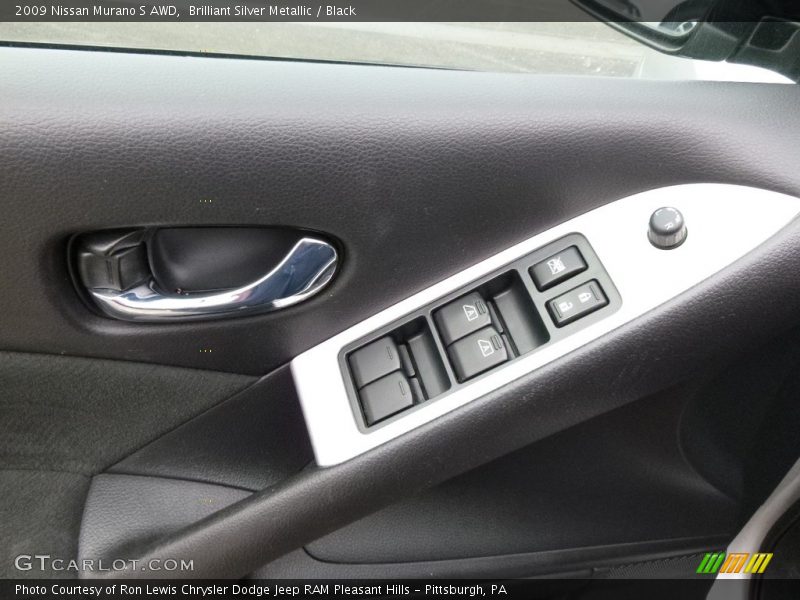 Brilliant Silver Metallic / Black 2009 Nissan Murano S AWD