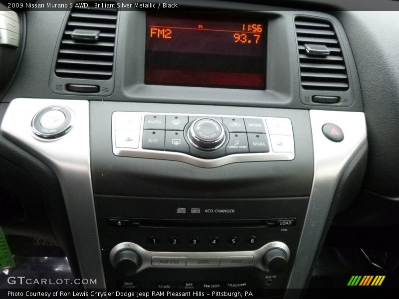 Brilliant Silver Metallic / Black 2009 Nissan Murano S AWD