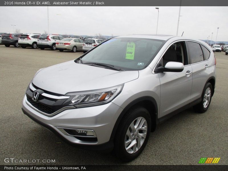 Alabaster Silver Metallic / Black 2016 Honda CR-V EX AWD