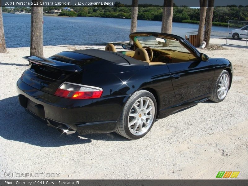 Black / Savanna Beige 2001 Porsche 911 Carrera Cabriolet