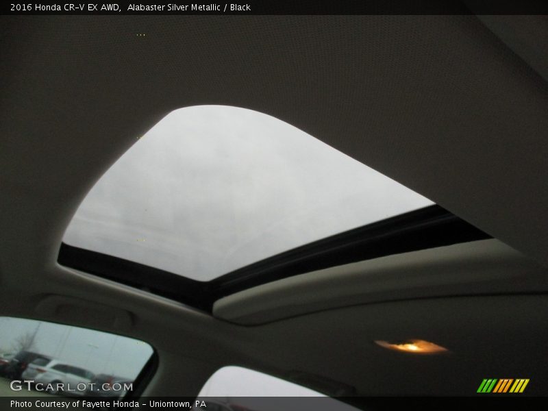 Alabaster Silver Metallic / Black 2016 Honda CR-V EX AWD