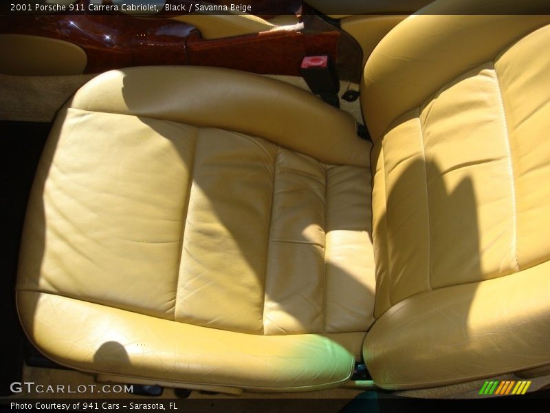 Black / Savanna Beige 2001 Porsche 911 Carrera Cabriolet