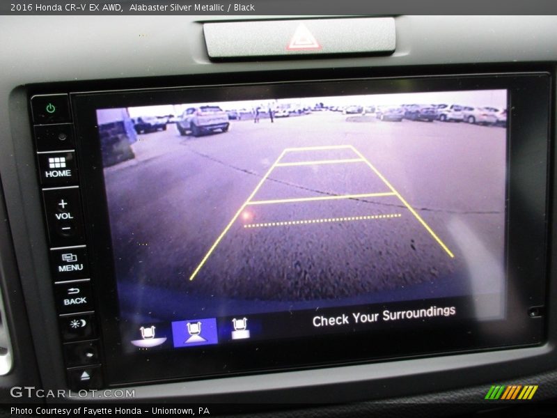 Alabaster Silver Metallic / Black 2016 Honda CR-V EX AWD